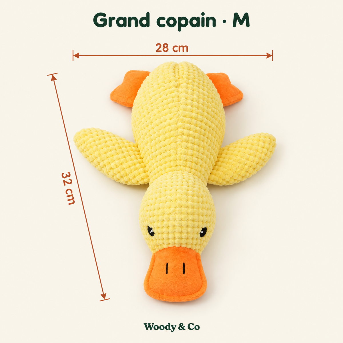 Canard en peluche pour chien