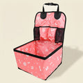 Siège auto pour petit chien, coloris rose