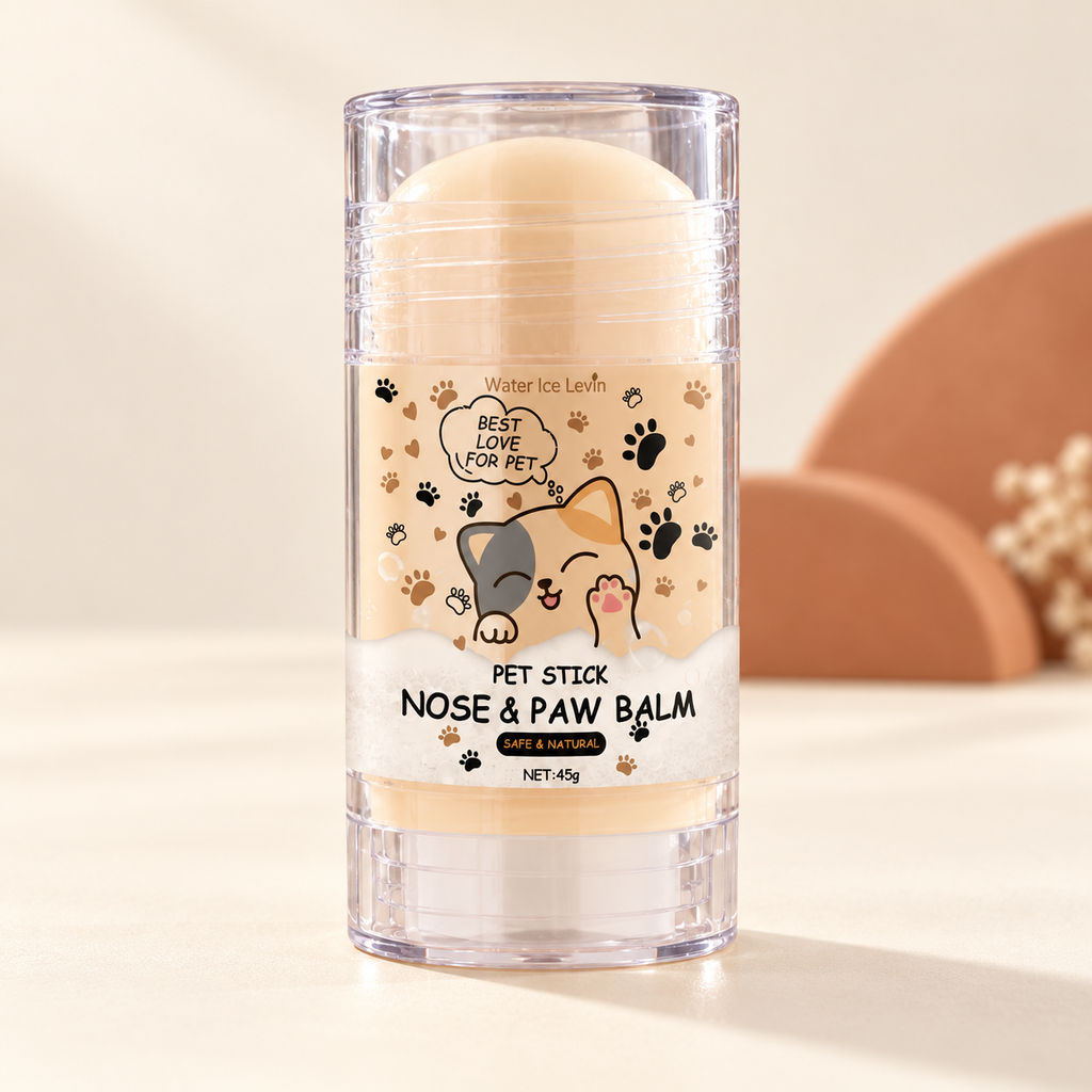 Baume en stick pour coussinets et truffe — 45 g — visuel studio généré par IA