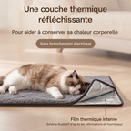 Tapis auto-chauffant gris — film thermique — visuel généré par IA